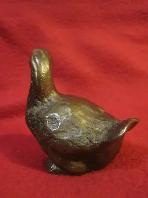 Brons (Onbekend) - Gans, symbool van liefde, trouw en verbondenheid. kopen? Bied vanaf 35!