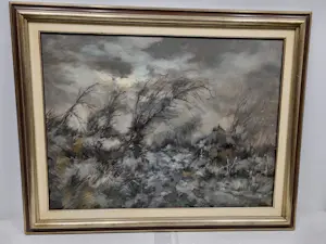 Theodorus van Oorschot - Boerderij in winters landschap kopen? Bied vanaf 65!