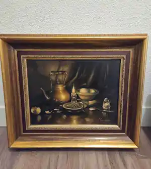 Jan Schreuder van de Coolwijk - Stilleven bij kaarslicht verkocht voor € 150!