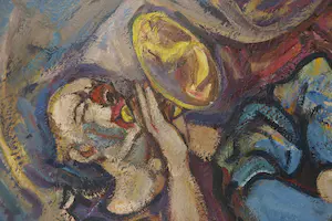 Johan Jacob Voskuil - Olieverf op canvas, Musicerende Clowns - Ingelijst (Zeer groot) kopen? Bied vanaf 500!