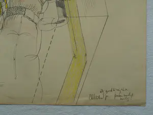 Niet of onleesbaar gesigneerd - Tekening , Handen – 1966 kopen? Bied vanaf 1!