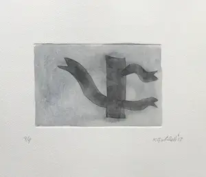 Klaas Gubbels - ets met aquarel ingekleurd - ‘Alles-kan’ - 2013 kopen? Bied vanaf 245!