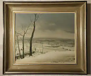 Gies Cosyns - Hoeve in winterlandschap verkocht voor € 500!