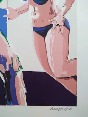 Niet of onleesbaar gesigneerd - Dame in bikini kopen? Bied vanaf 1!
