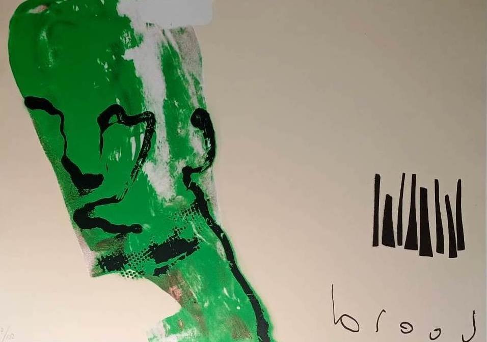 Herman Brood - zeefdruk: Green Head kopen? Bied vanaf 495!