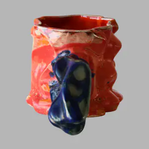 Octave Rimbert-Rivière - Gekke wezens - Sculpturale 3D-printing keramieken beker kopen? Bied vanaf 100!