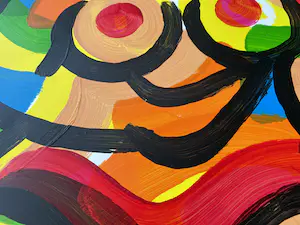 Jacob Kanbier - Acryl op papier: zonder titel - 2006 kopen? Bied vanaf 50!