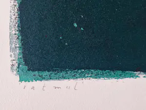 Piet Warffemius - Grote, in 1991 gemaakte kleuren lithografie "Latmul" beperkte oplage (38/60) kopen? Bied vanaf 34!
