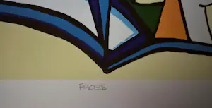Maartje Wijngaarden - “Faces”. Handgesigneerd en genummerde zeefdruk. kopen? Bied vanaf 35!