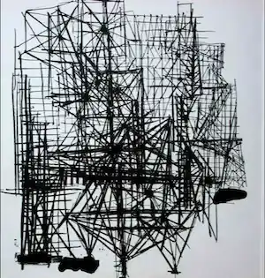 Constant - litho: New Babylon - 1963 verkocht voor € 399!
