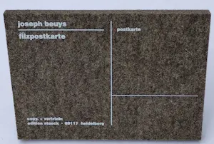 Joseph Beuys - Filzpostkarte – Siebdruck auf Filz – Multiple kopen? Bied vanaf 27!