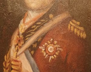Niet of onleesbaar gesigneerd - Franse officier & Vrouw in het rood - 2 miniatuur portretten - 19e eeuw kopen? Bied vanaf 10!