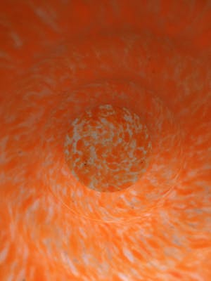 Niet of onleesbaar gesigneerd - Oranje vaas van origineel design kopen? Bied vanaf 1!