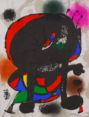 Joan Miro - Originele lithografie verkocht voor € 80!