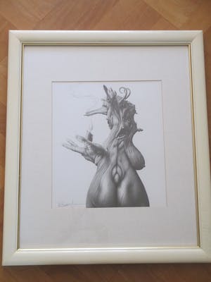 Peter Breedijk - Erotische boommens - Tekening en pen kopen? Bied vanaf 120!