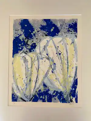 Ad van Hassel - Tulpen geel/blauw kopen? Bied vanaf 60!