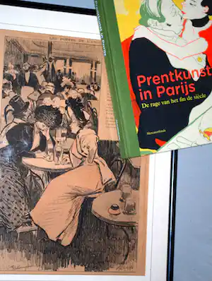 Paul Balluriau - litho uit 1895 en een gratis boek over Parijse prentkunst verkocht voor € 50!