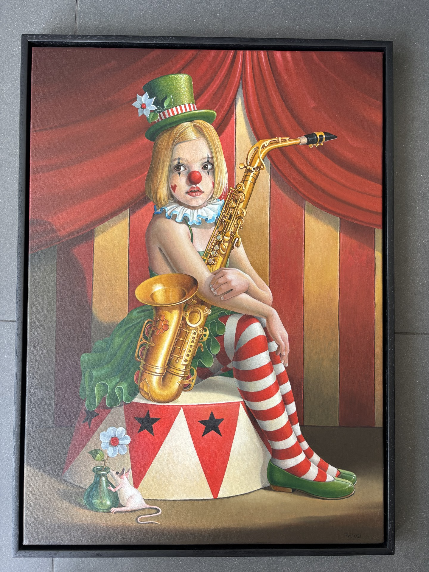 Frank Warmerdam - Clowntje met saxofoon kopen? Bied vanaf 125!