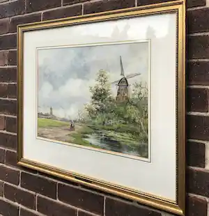 Hermanus Koekkoek (jr.) - Uitzicht in Noord-Holland verkocht voor € 450!
