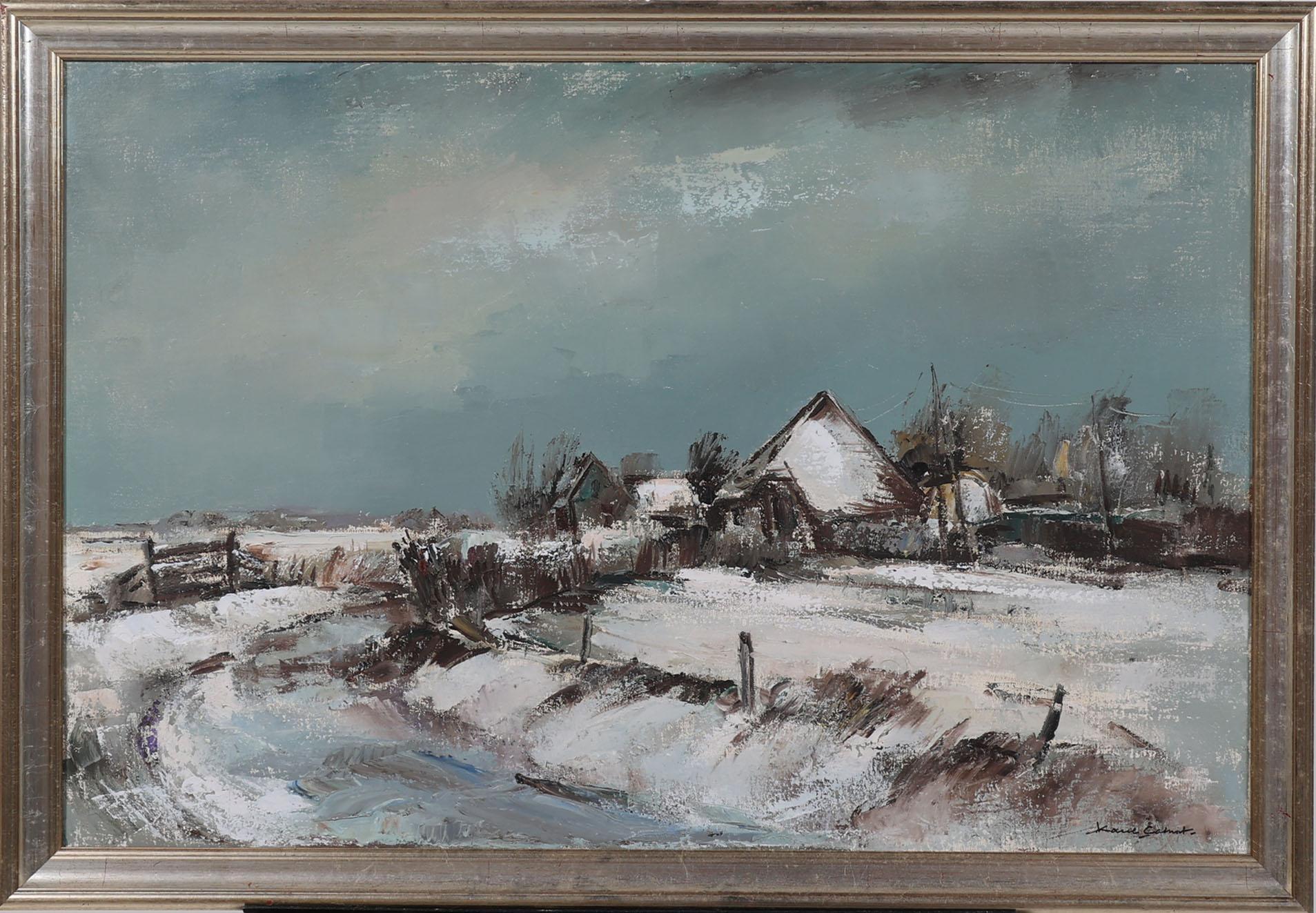 Karel Colnot - Winterlandschap met boerderij kopen? Bied vanaf 225!