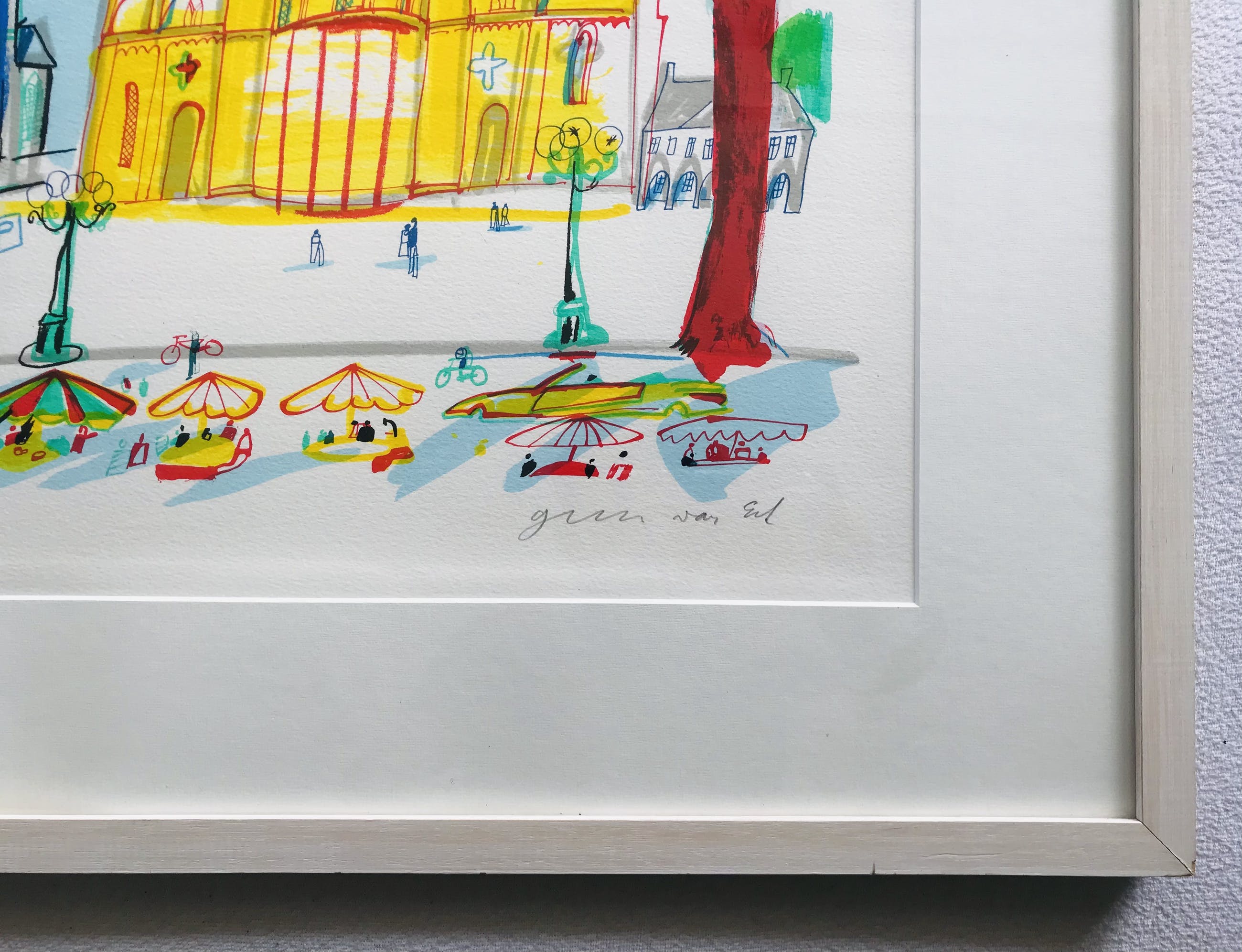 Guus van Eck - Maastricht, Vrijthof Verkocht | Kunstveiling.be