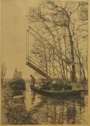 Jozef van Raay - Boer met koeien bij brug verkocht voor € 50!
