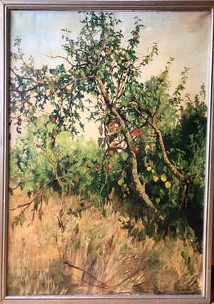 Paul van der Ven - De appelboom schilderij 1953 verkocht voor € 85!