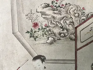 Niet of onleesbaar gesigneerd - China, watercolour, Qing dynasty (1644-1912), aquarel kopen? Bied vanaf 1!
