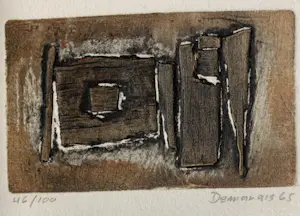 Joseph Demarais - Unbekannt (Abstraktes Werk), 3D Intaglio kopen? Bied vanaf 50!