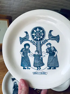 De Sphinx - Set van 4 Vintage Royal Sphinx Maastricht ontbijtborden, 1960 kopen? Bied vanaf 35!