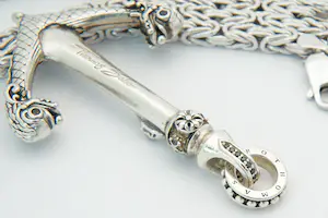 51 - Thomas Sabo skull anker hanger en een 1e geh. zilveren koningscollier kopen? Bied vanaf 340!