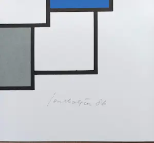 Joost Baljeu - Structures, zeefdruk (groot) kopen? Bied vanaf 150!