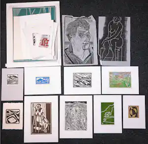 Janus Nuiten - Lino, Lot van 40 lino's verkocht voor € 85!