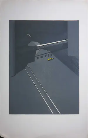 Peter Bes - Ets en aquatint, Silo kopen? Bied vanaf 50!