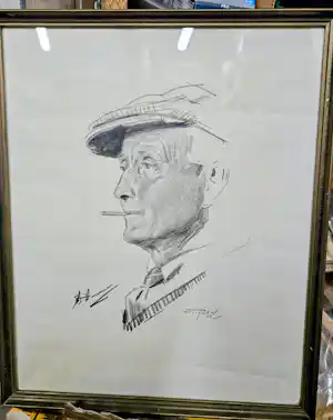 Bernard van Vlijmen - man met pet en sigaret kopen? Bied vanaf 30!