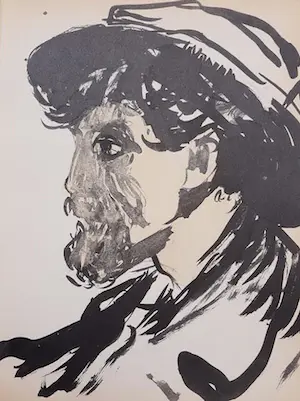Kees van Dongen - Pochoir - Portrait d'homme kopen? Bied vanaf 100!