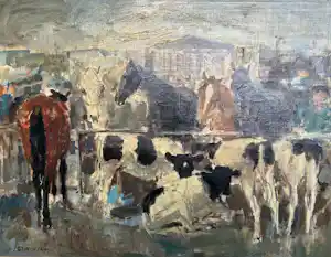 Jan Groenestein - Veemarkt verkocht voor € 500!