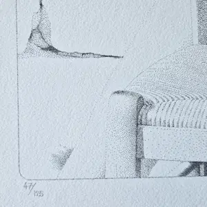 Teun Nijkamp - Grote kleuren zeefdruk "tekenen in de tuin" - gelimiteerde oplage (125) kopen? Bied vanaf 31!