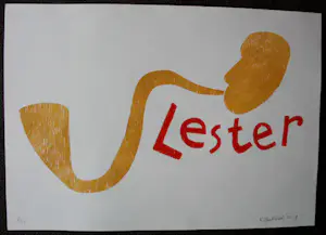 Klaas Gubbels - Houtdruk: Lester - 2019 kopen? Bied vanaf 410!