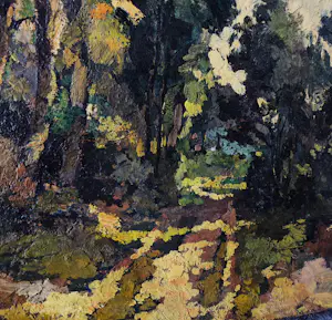 Jules Rummens - circa 1940 - post impressionistisch olieverf - landschap Limburg - gesigneerd kopen? Bied vanaf 75!