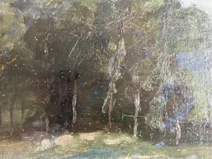 Niet of onleesbaar gesigneerd - Impressionistisch landschap kopen? Bied vanaf 1!