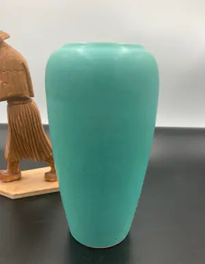 Scheurich Keramik - Turquoise West Germany vaas, Model 750 -20, 1970s kopen? Bied vanaf 25!