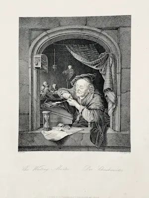 Albert Henry Payne - "The Writing Master" after Gerard Dow kopen? Bied vanaf 45!