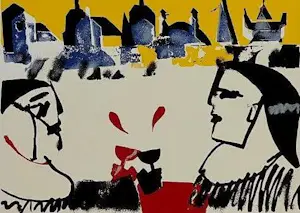 Herman Brood - zeefdruk: Pleegzuster Bloedwijn kopen? Bied vanaf 199!