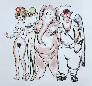 Kees van Dongen - Les fols, originele litho (1947) kopen? Bied vanaf 195!