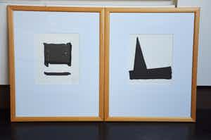 Raoul De Keyser - "Twee tekeningen" - tweeluik bestaande uit 2 zeefdrukken verkocht voor € 750!