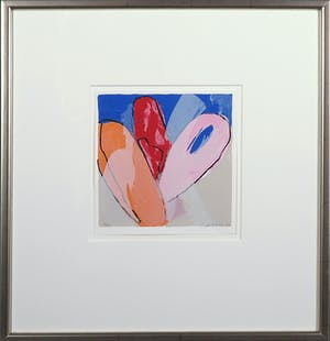 Henk van Vessem - Zeefdruk, z.t. Tulp kopen? Bied vanaf 50!
