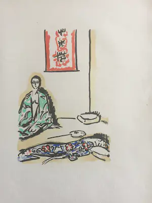 Kees van Dongen - Pochoir - 2 geisha - "La garconne" - 1925 kopen? Bied vanaf 250!