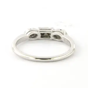 14k witgouden ring met Bolsjewiek geslepen diamant tot. 0.20ct – G/H - SI kopen? Bied vanaf 275!