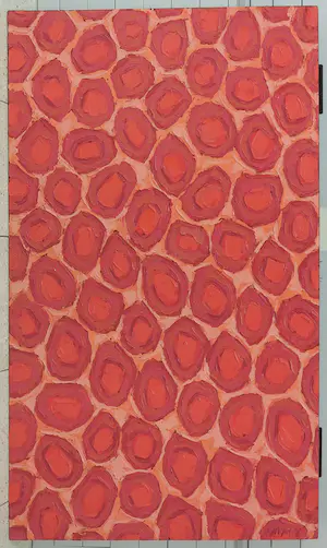 Riet Meyer - Acryl op paneel, Mediteranean forms kopen? Bied vanaf 1!